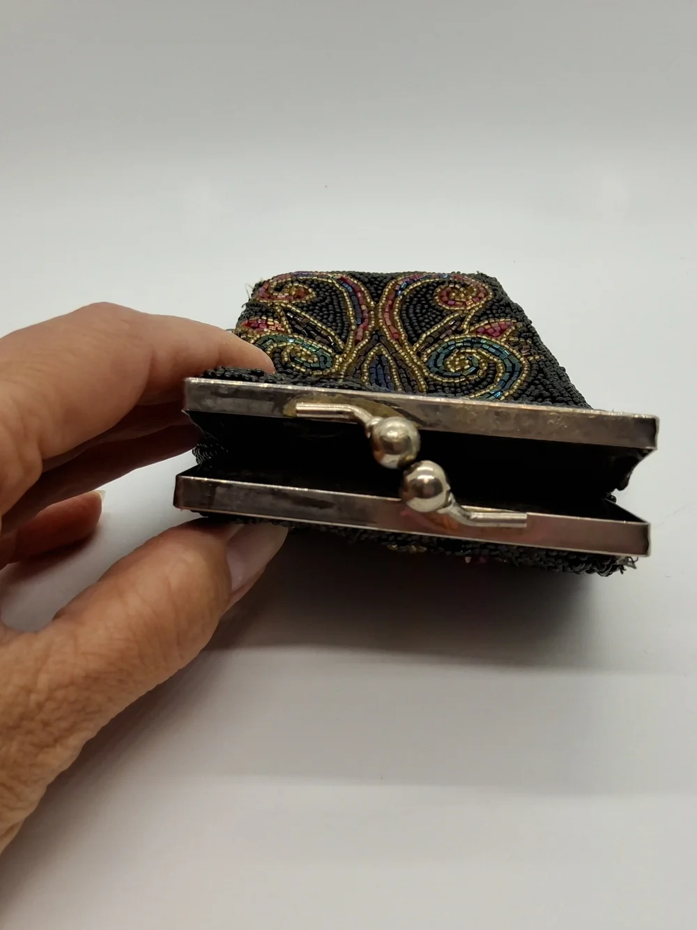 1950's L. Regale Beaded Coin Purse/Cigarette Case/Glasses Holder